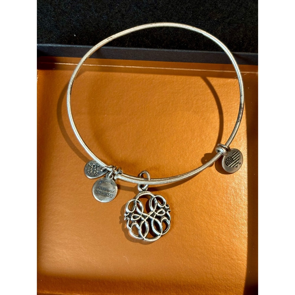 Alex and Ani Path of Life Expandable Bangle Rafaelian Silver Finish Bracelet